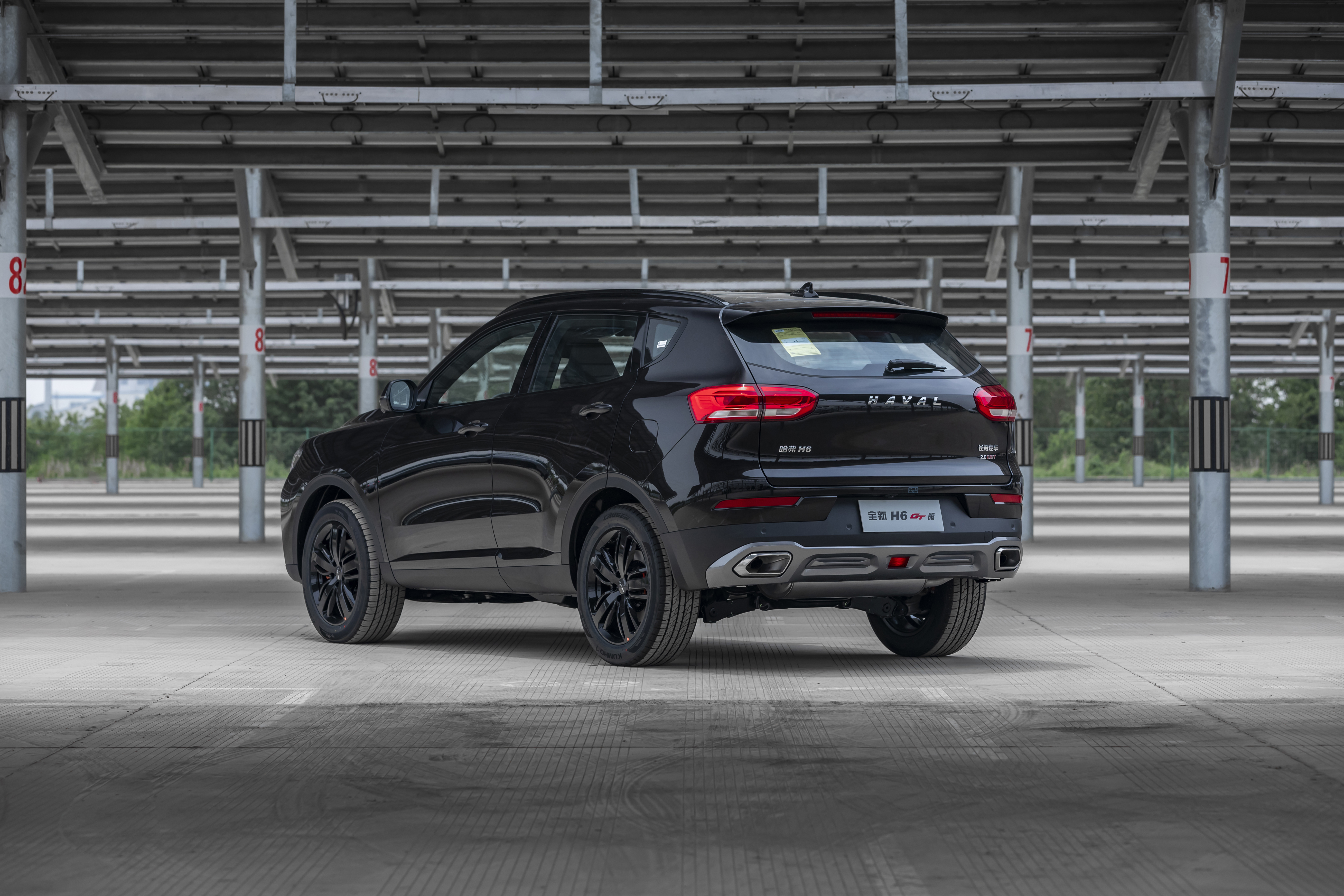全新哈弗h6 gt冠军版 左后车尾45度