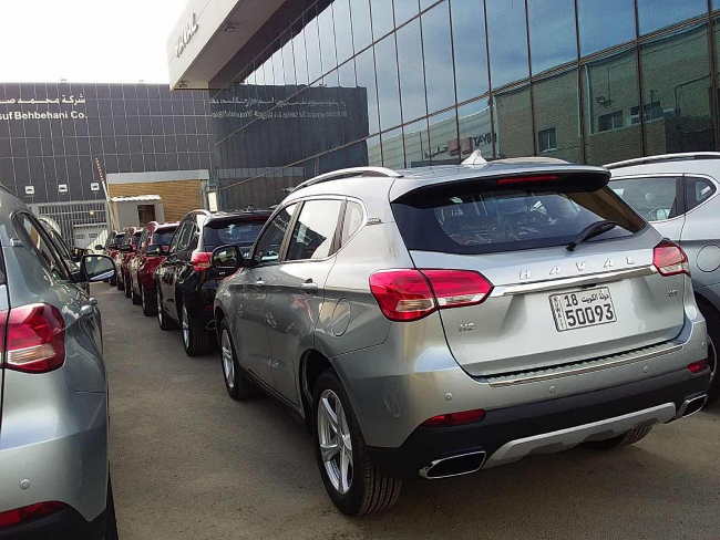 长城科威特经销商捐赠15辆哈弗h2用于疫情防控