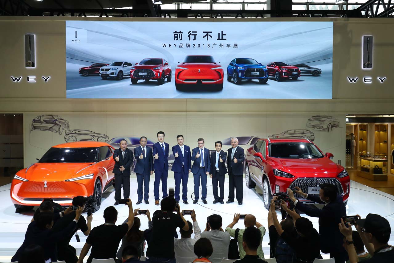 WEY品牌首发车型VV5终结版、P8 GT与多款杰作共同亮相广州车展